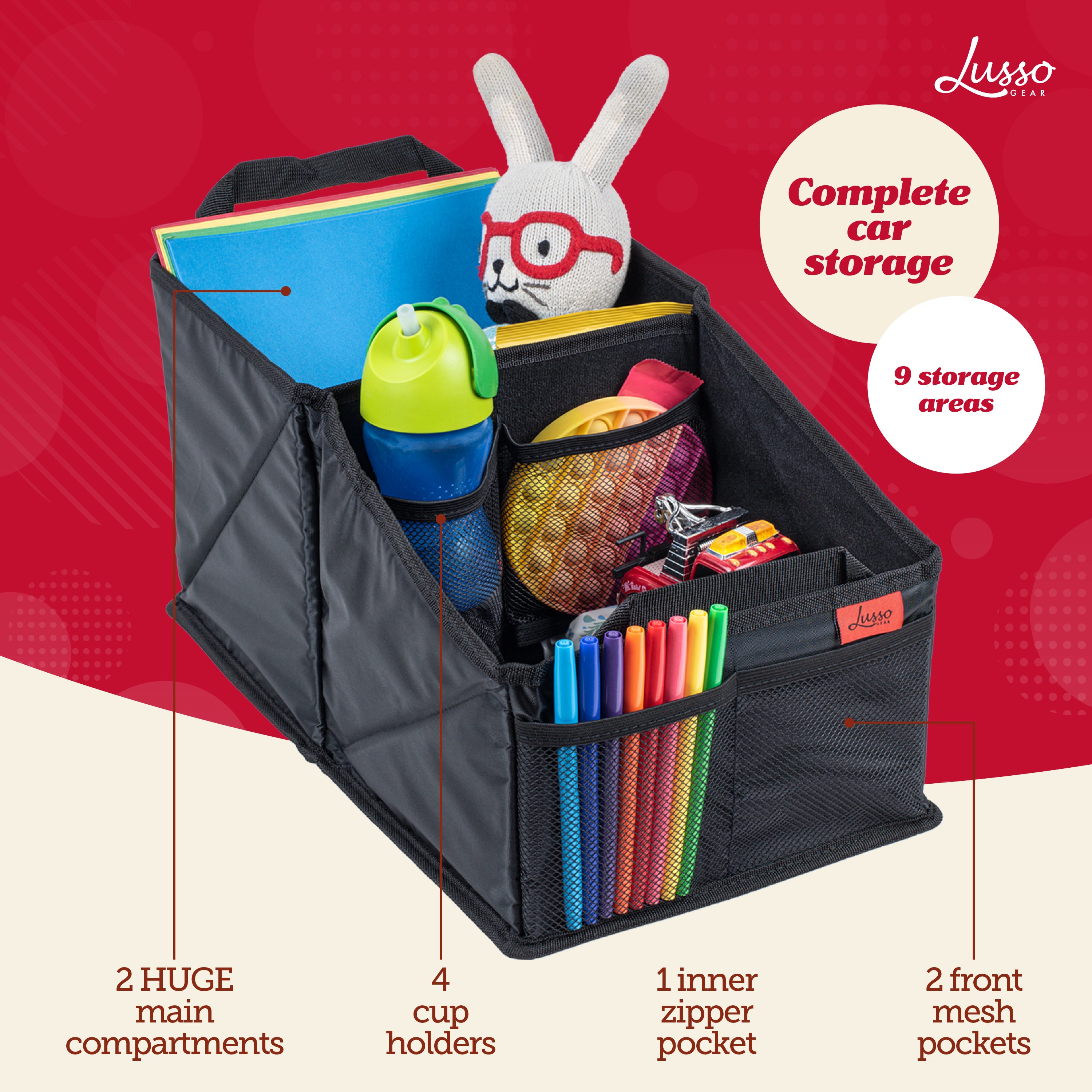 Car Seat Organizer Caddy