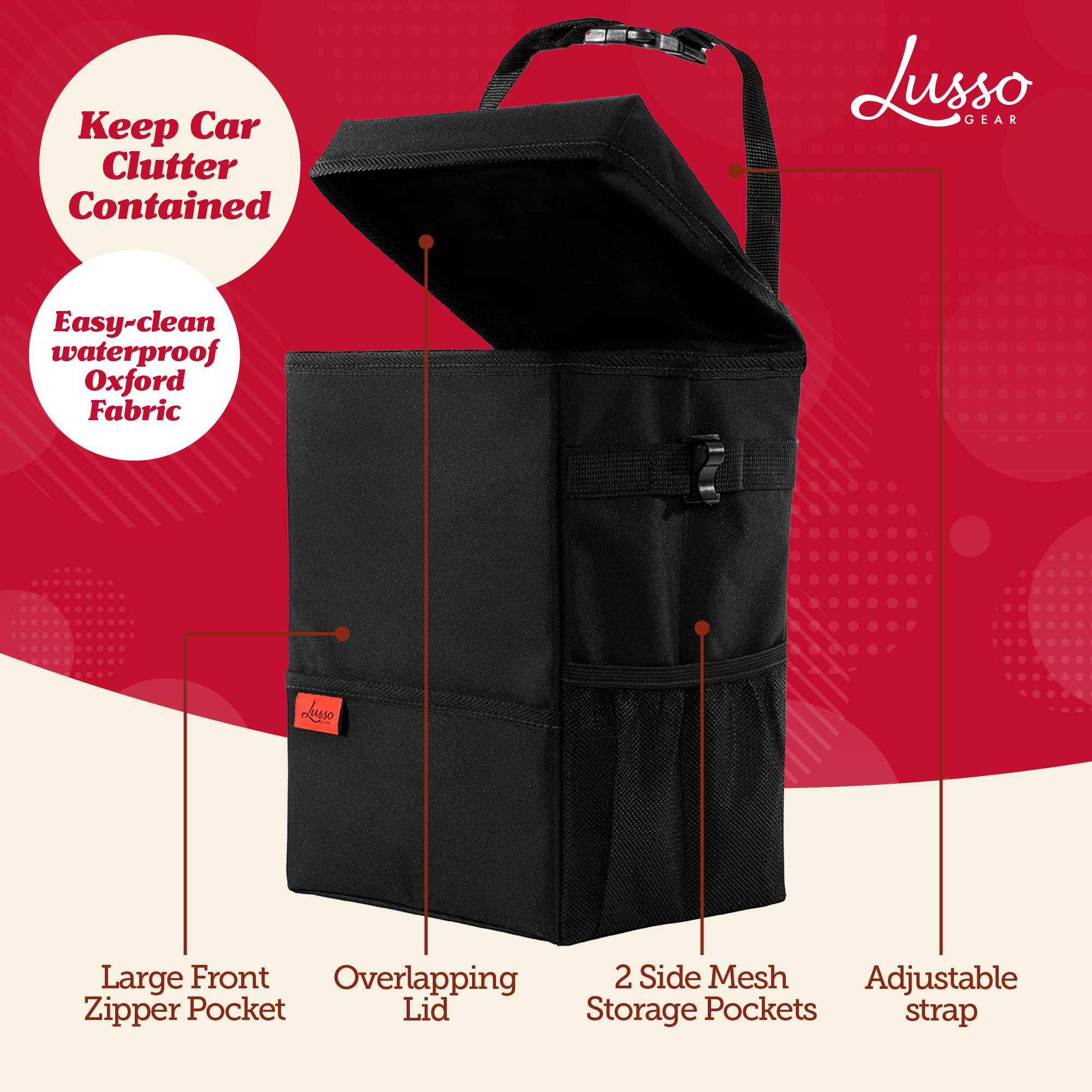 XL Car Trash Can (3.5 Gal.)