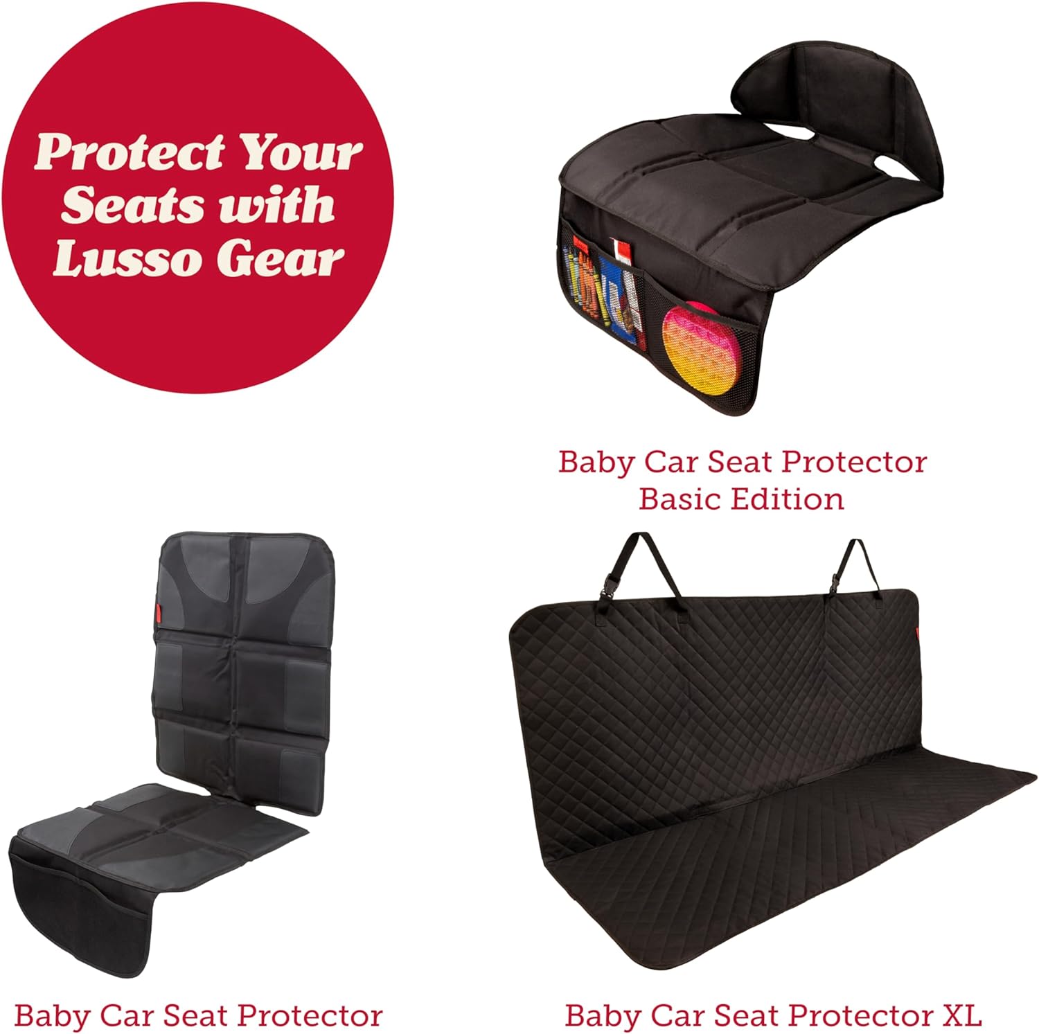 The Lusso Gear Child Car Seat Protector for Everyday Use