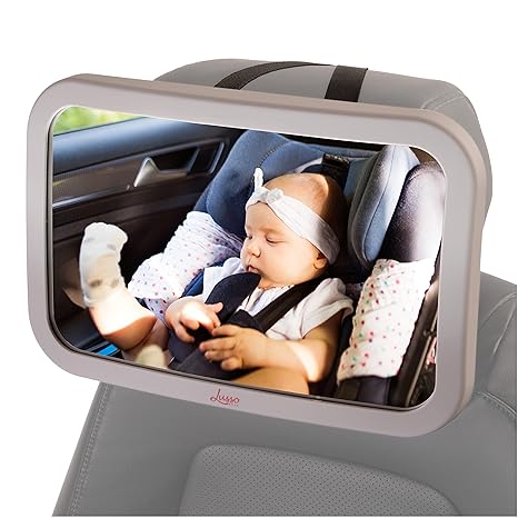 Baby Mirror for Car - Largest and Most Stable Backseat Mirror with Premium  Matte Finish - Crystal Clear View of Infant in Rear Facing Car Seat - Safe