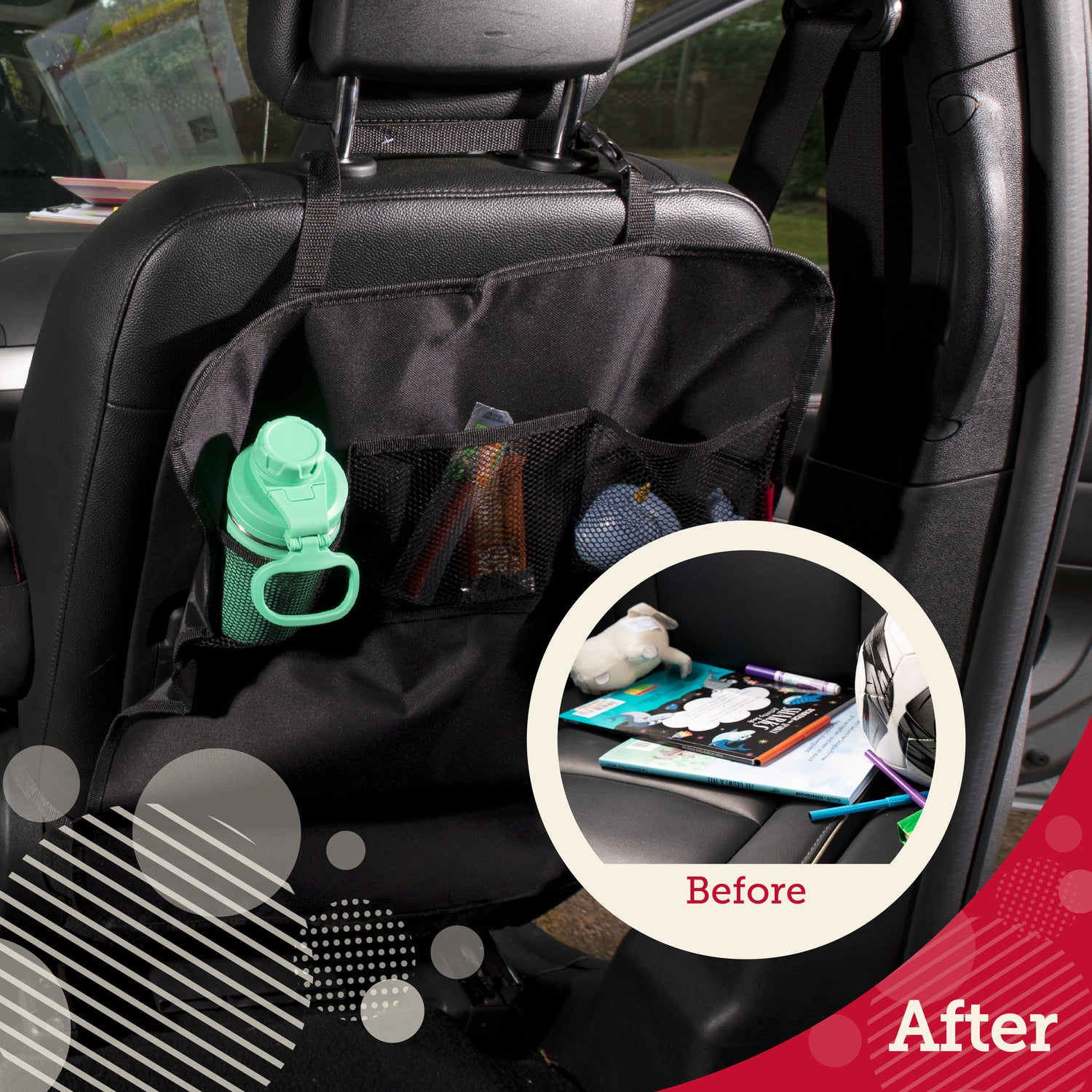 Back Seat Protector: Kick Mat with Storage – Lusso Gear