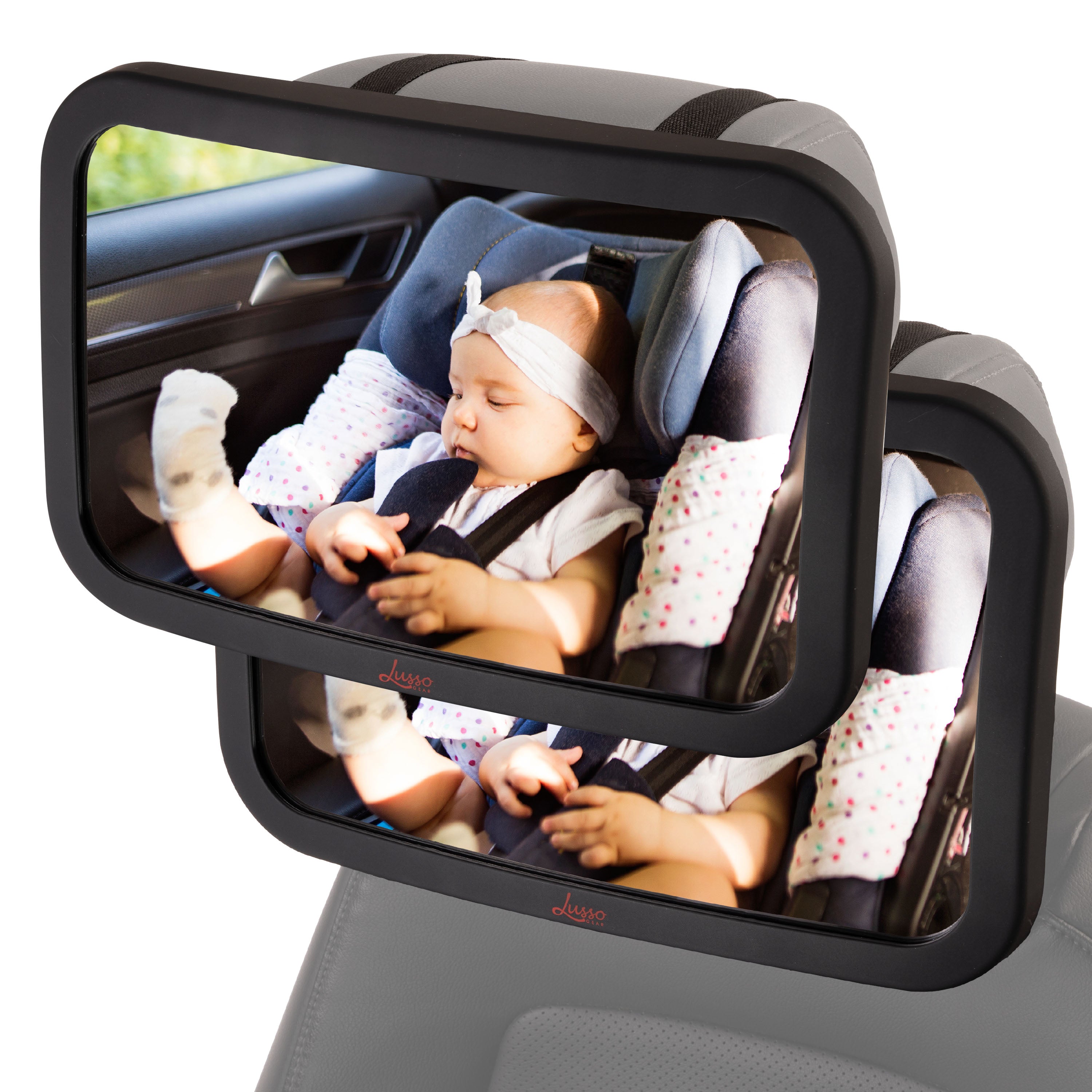 Infant car mirror Car seat Backseat Rear view Best Lusso Gear