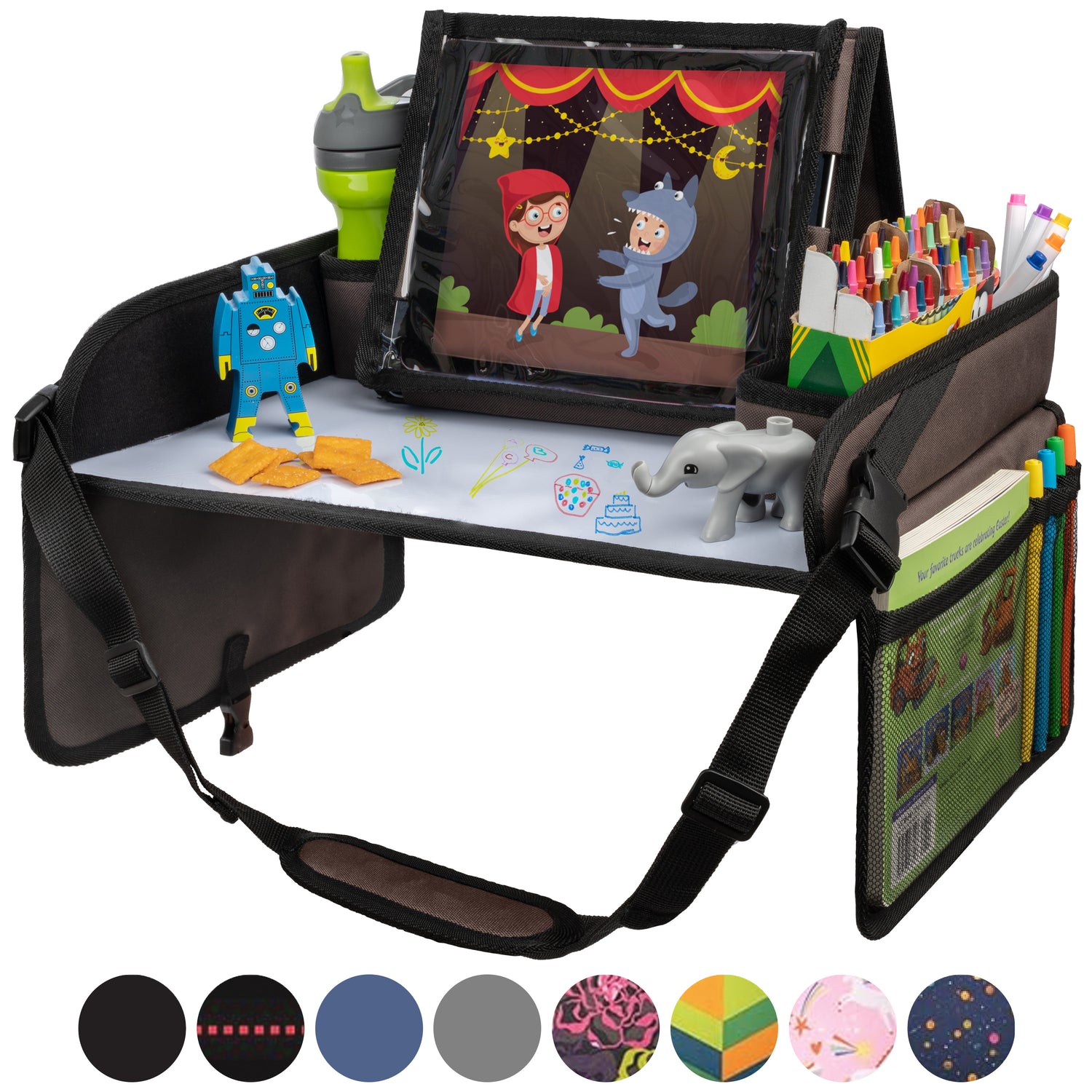 Lusso Gear Kids Travel Activity Tray for Car, Airplane or Booster Seat