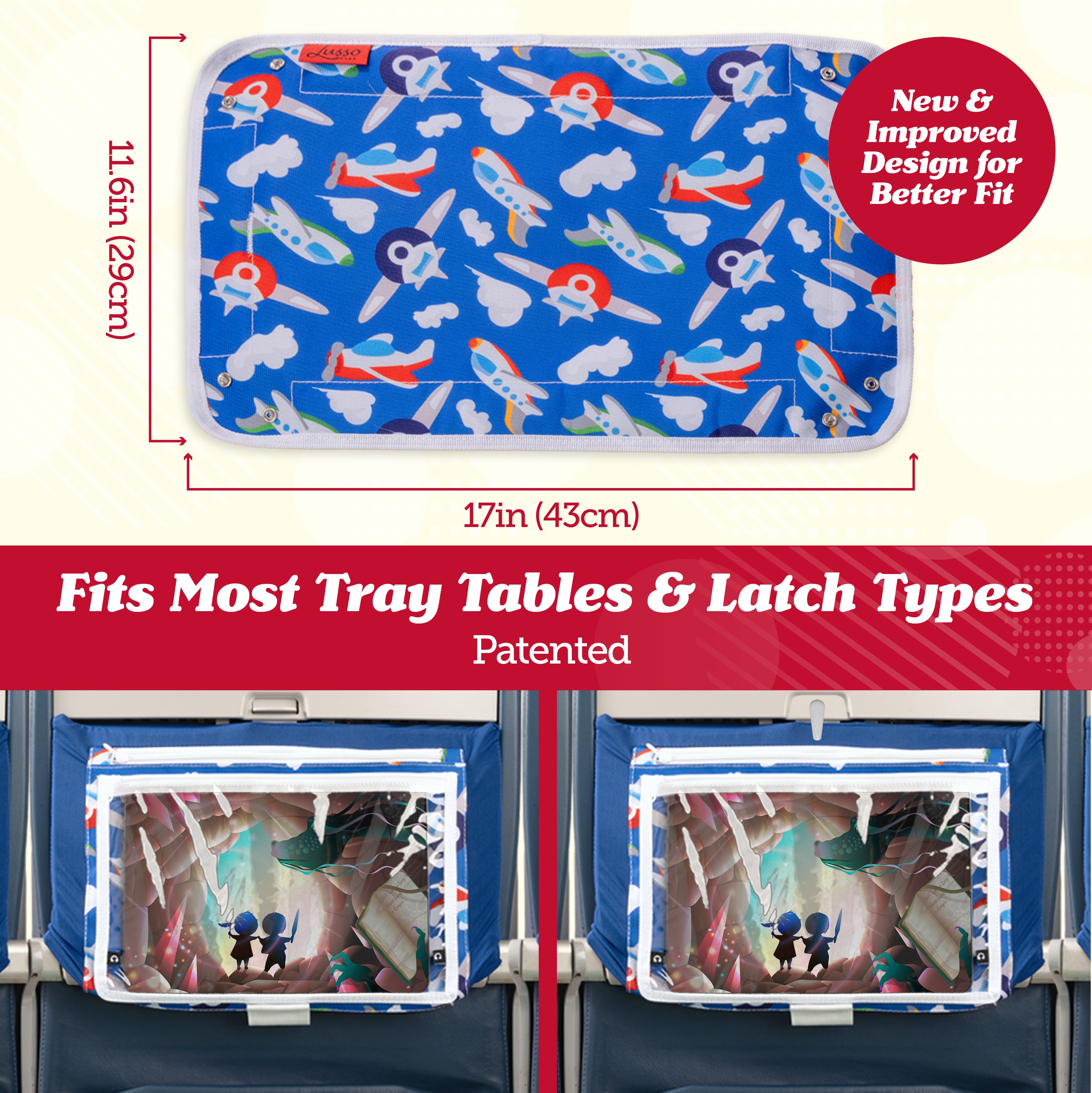 Airplane Tray Table Cover &amp; Tablet Holder