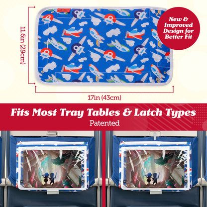 Airplane Tray Table Cover &amp; Tablet Holder